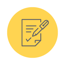 icon of a pen signing a document